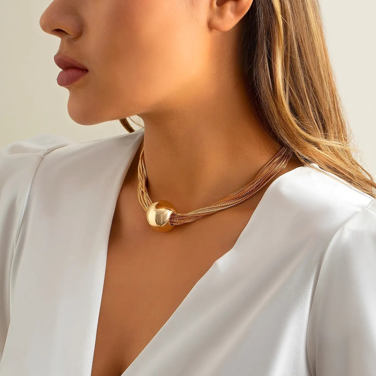 Twisted Chunky Chain Necklace