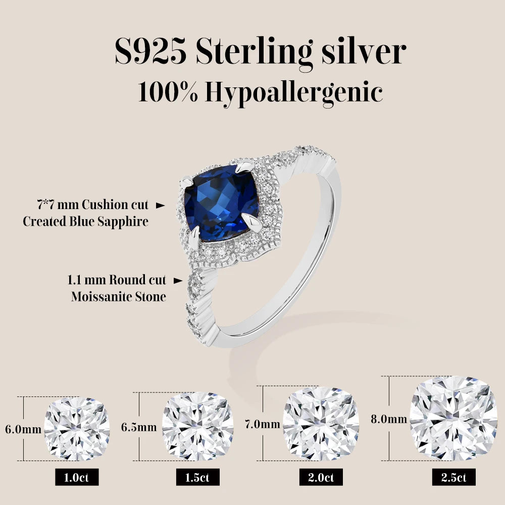 Custom Blue Sapphire Ring