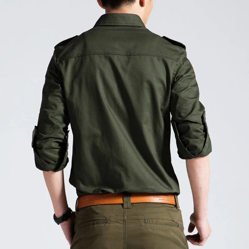 Military Style Casual Shirt