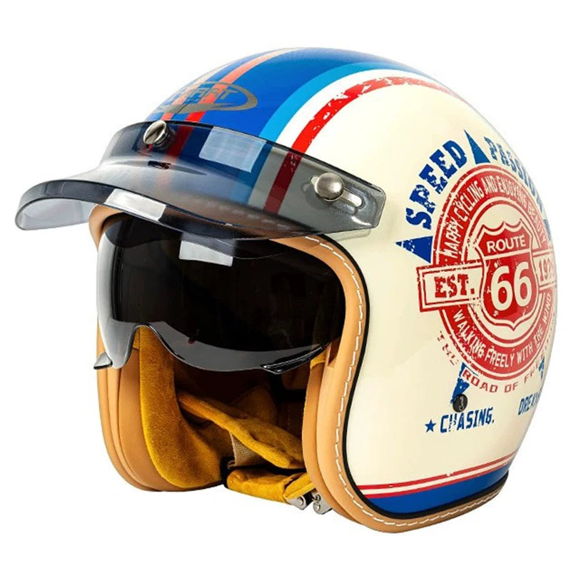 Semi-Open Jet Motorcycle Helmet
