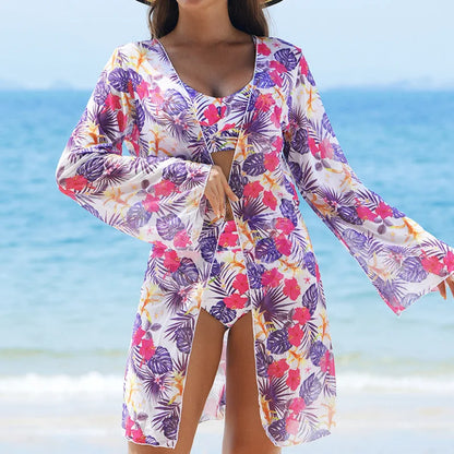 Knotted Floral Bikini Set