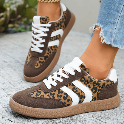 Leopard Print Casual Sneakers