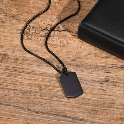 Metal Geometric Stainless Dogtags Pendant Party