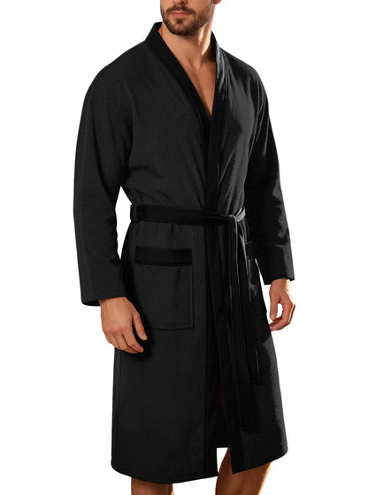 Terry Cloth Belted Bathrobe