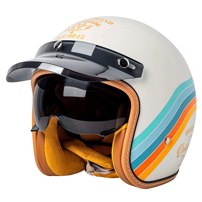 Semi-Open Jet Motorcycle Helmet