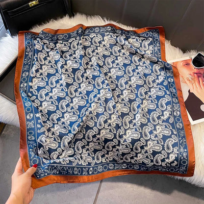 Scarves Shawl Print Satin Scarf