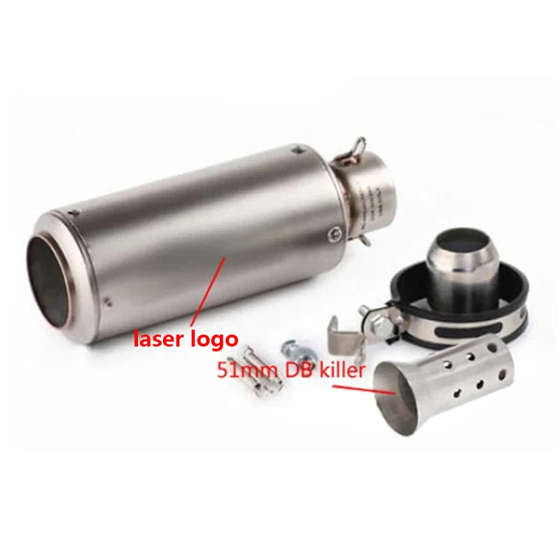 Universal 51/60mm Carbon Fiber Exhaust Muffler DB Killer