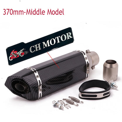 Universal 51mm Escape Moto Exhaust Muffler Tube