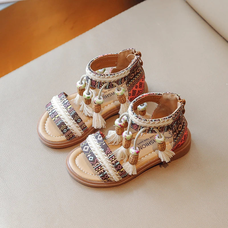 Tassel Gladiator Sandals