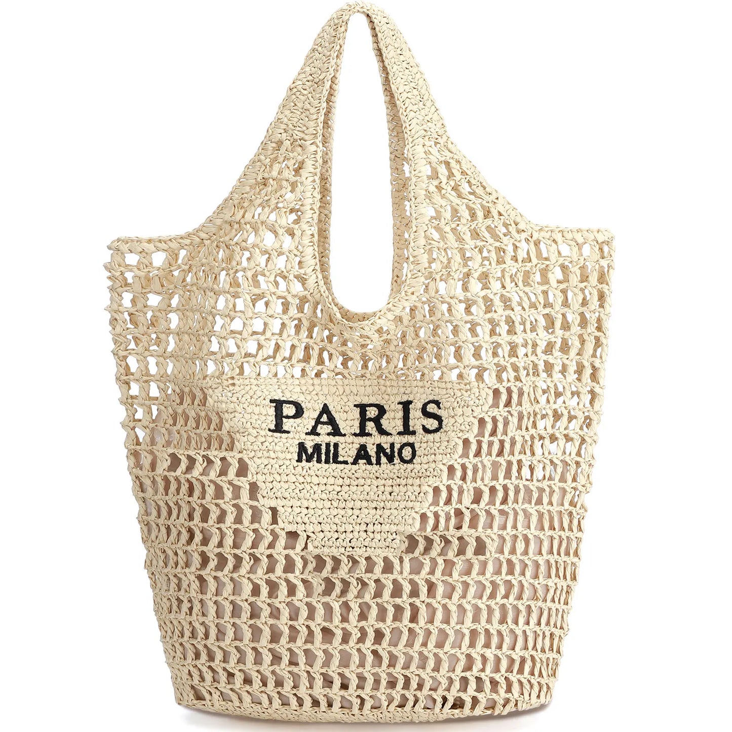 Woven Straw Beach Tote