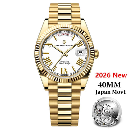 Pagani Design Gold White Watch