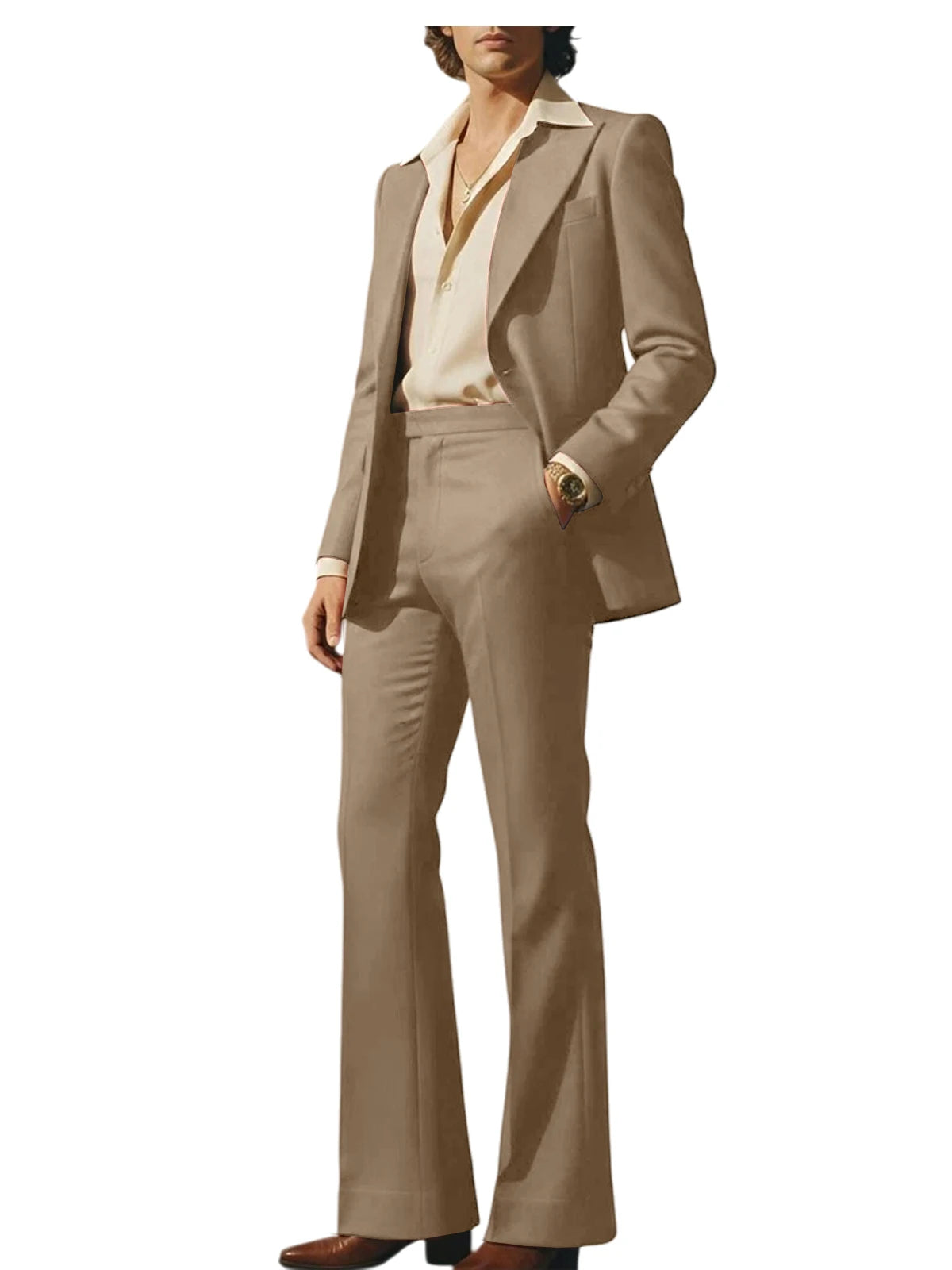 Slim Fit Peak Lapel Suit