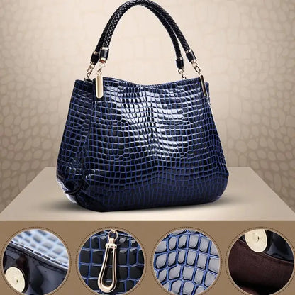 Crocodile Print Tote Bag