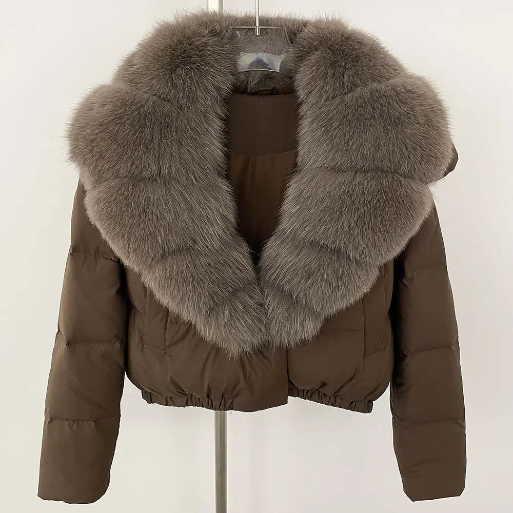Fur Collar Duck Down Puffer Jacket