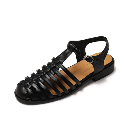 Roman-Style T-Strap Gladiator Sandals