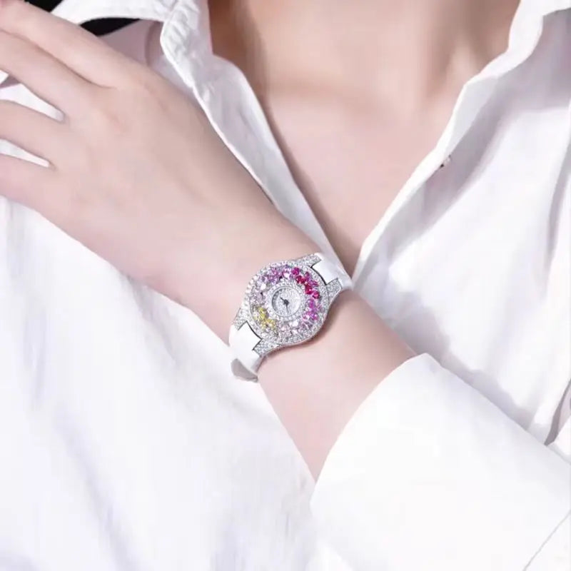 Luxury Diamond Emerald Women’s Watch