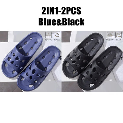 Bathroom House Cheese Flip Flops