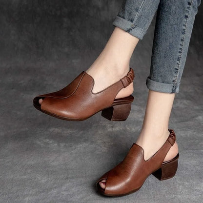 Women Comfortable Fish Mouth Sandals