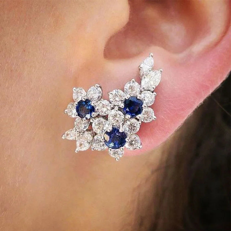 Geometric Zircon Studs