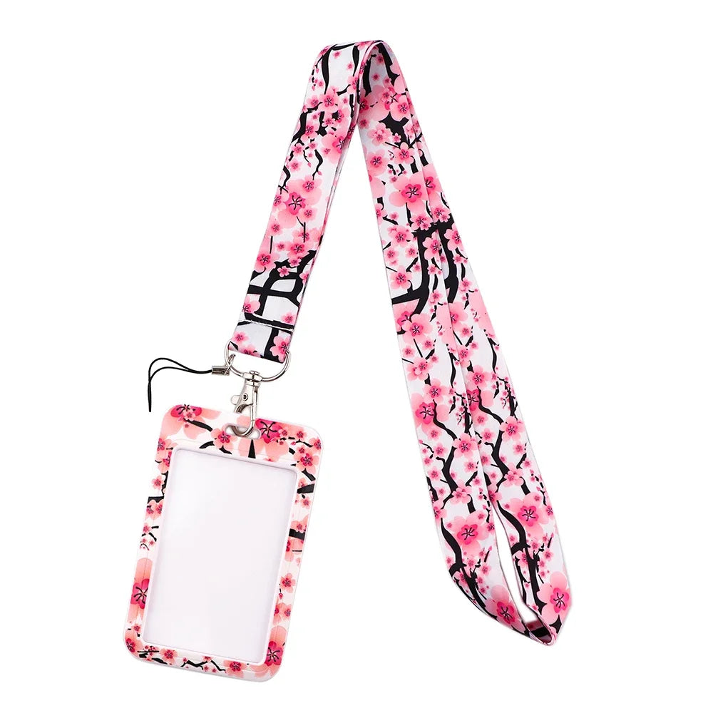 Sakura Cherry Blossoms Flower lanyard