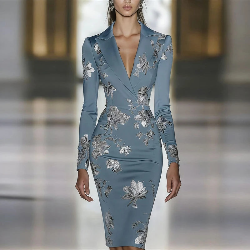 Printed Sheath Dress