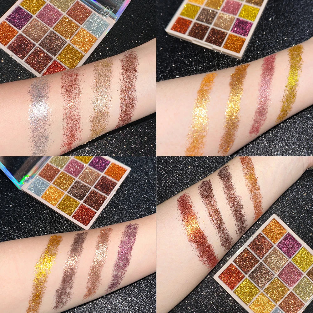 VERONNI 16 Color Glitter Palette