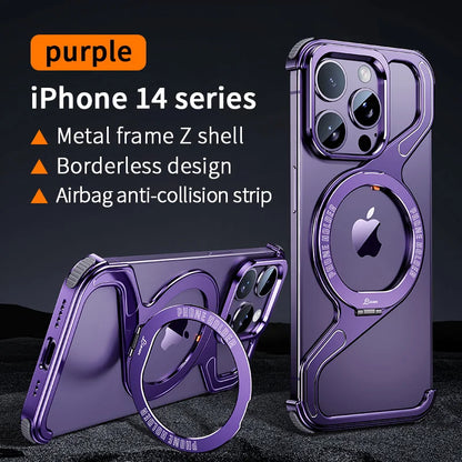 Metal Magnetic Case for iPhone 17 Pro Max | 17 Pro | 16 Pro Max | 16 Pro | 15 Pro Max | 15 Pro