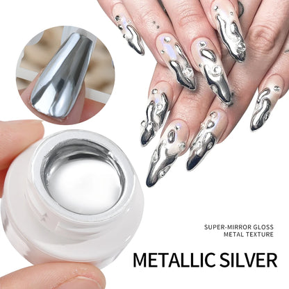 Metallic Chrome Nail Art Gel