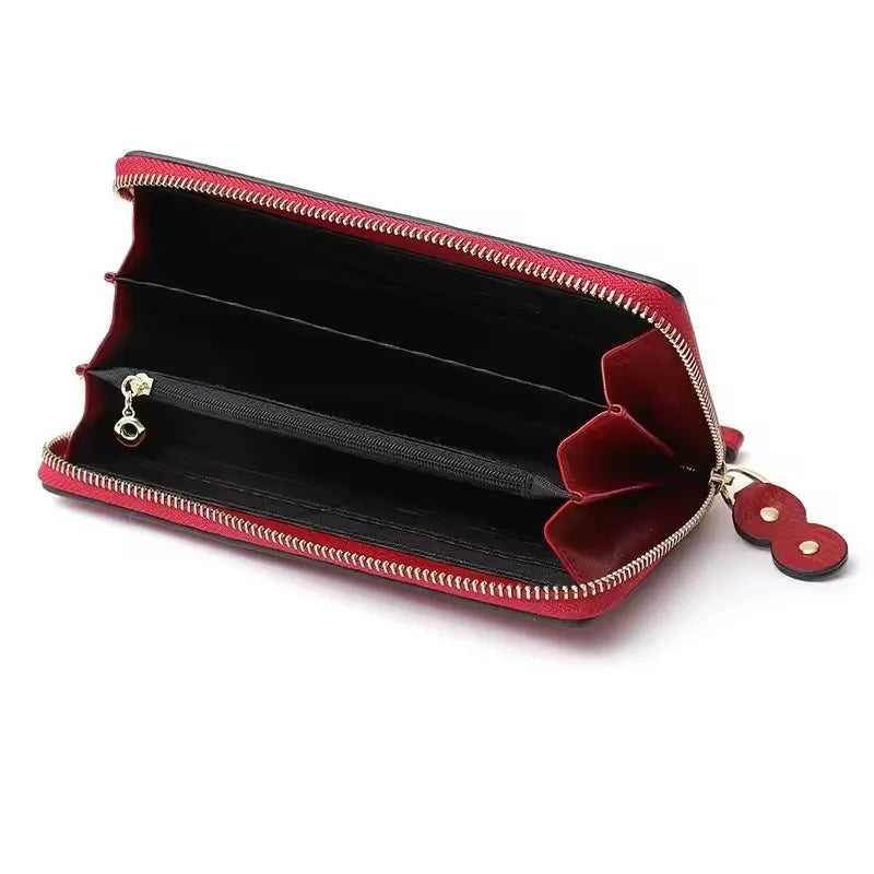 Floral Leather Wallet