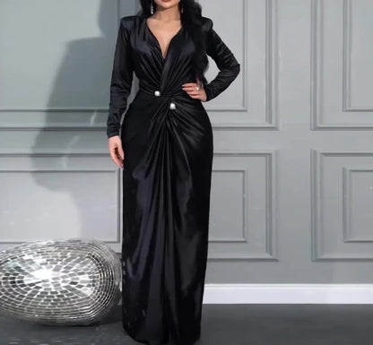 Elegant Autumn Evening Dress