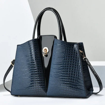 Polyester Solid Zipper Tote Bag