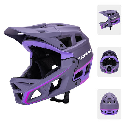 Integrated-Molding Off-Road Full Bike Helmet
