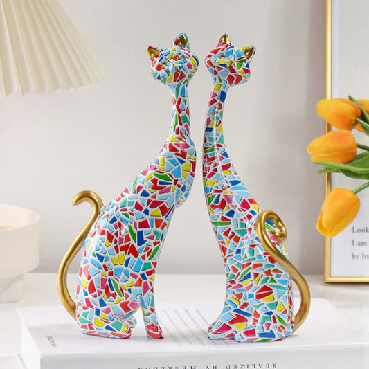 Couple Cat Sculpture