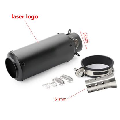 Universal 51/60mm Carbon Fiber Exhaust Muffler DB Killer