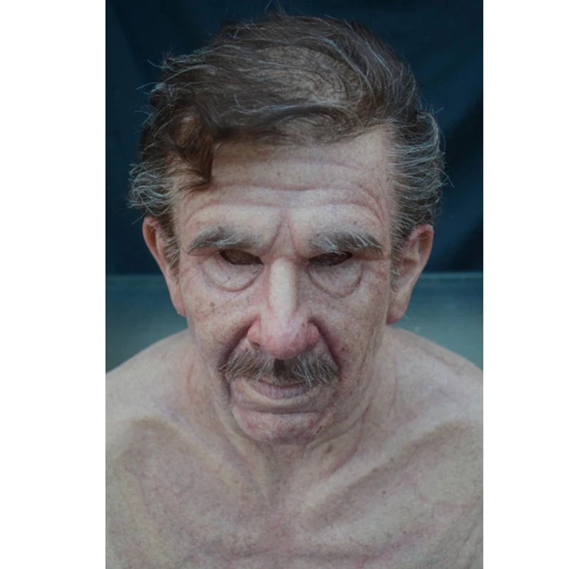 Elderly Face Latex Mask