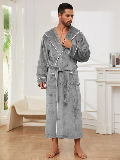Flannel Coral-Fleece Couple Robe