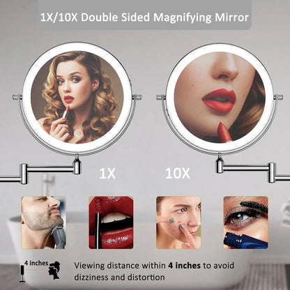 8" LED Wall Mirror