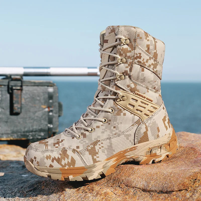 Camouflage Waterproof Trekking Boots