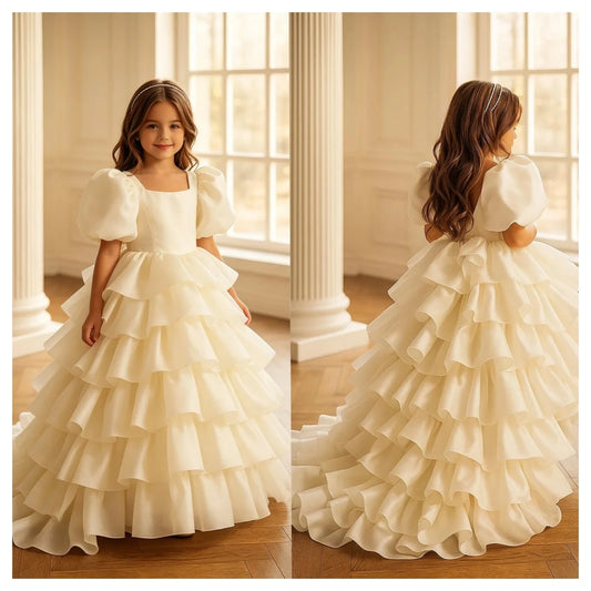 Princess Tulle A-Line Flower Girl Dress