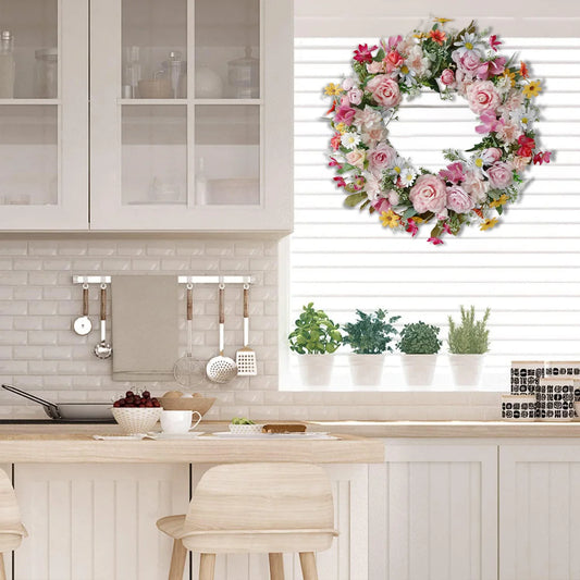 Spring Summer Flower Wreath