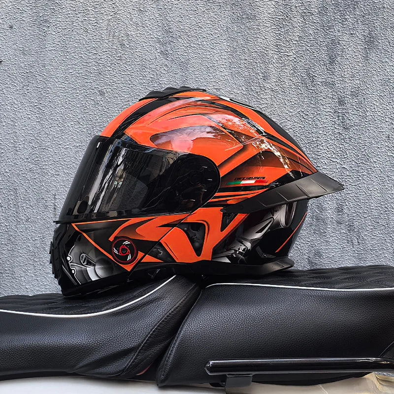 ORZ-B08A Glossy Mecha Racing Helmet