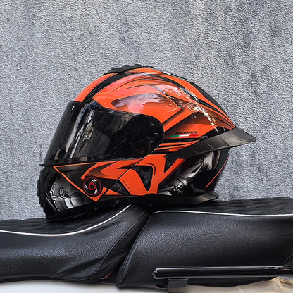 ORZ-B08A Glossy Mecha Racing Helmet