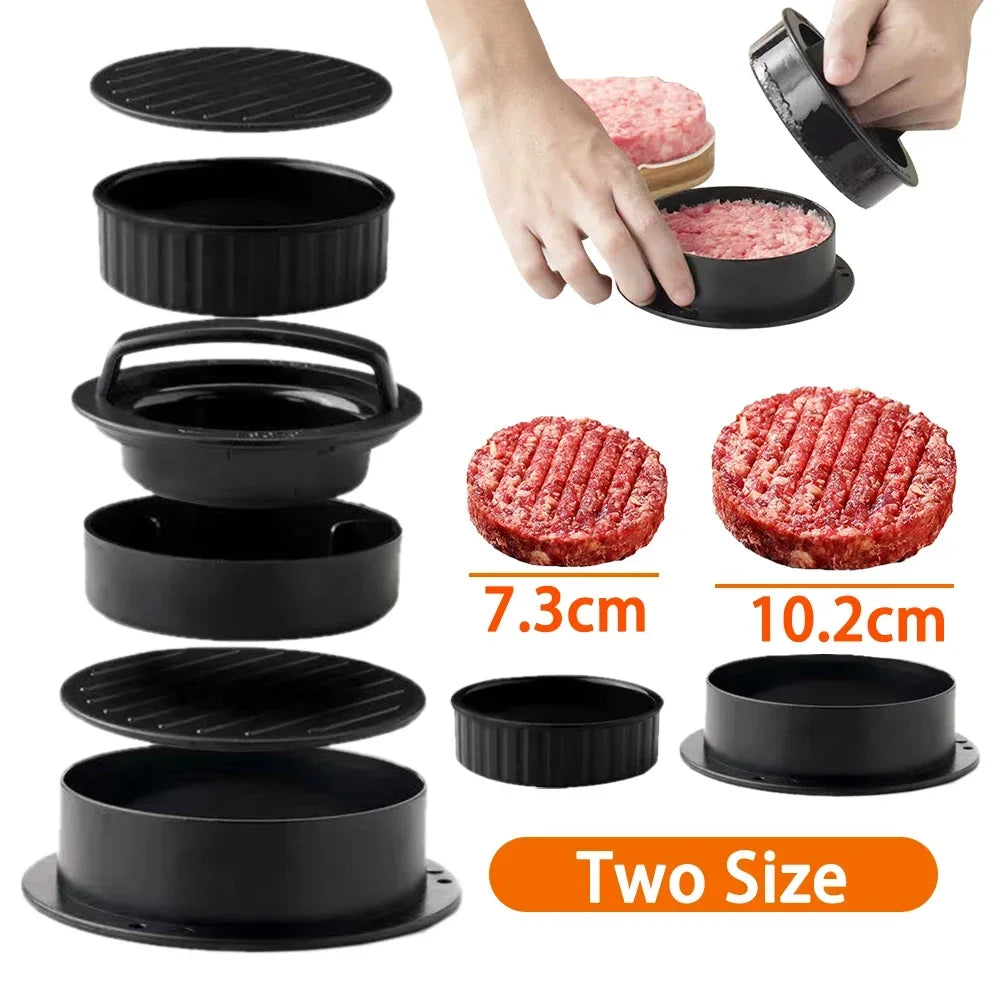 Plastic Kitchen Gadgets Round Hamburger