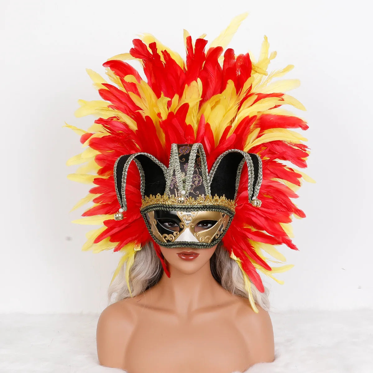 Feather Masquerade Party Mask