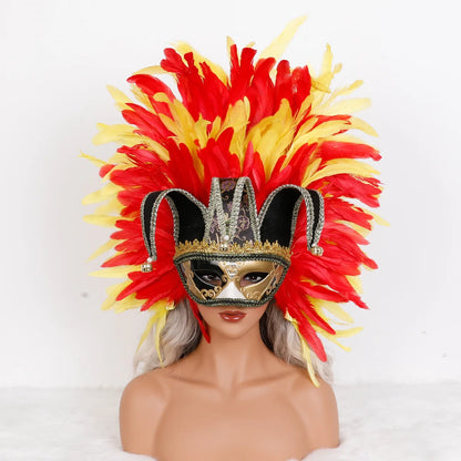 Feather Masquerade Party Mask
