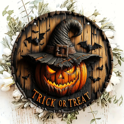 Halloween Pumpkin Decor Sign
