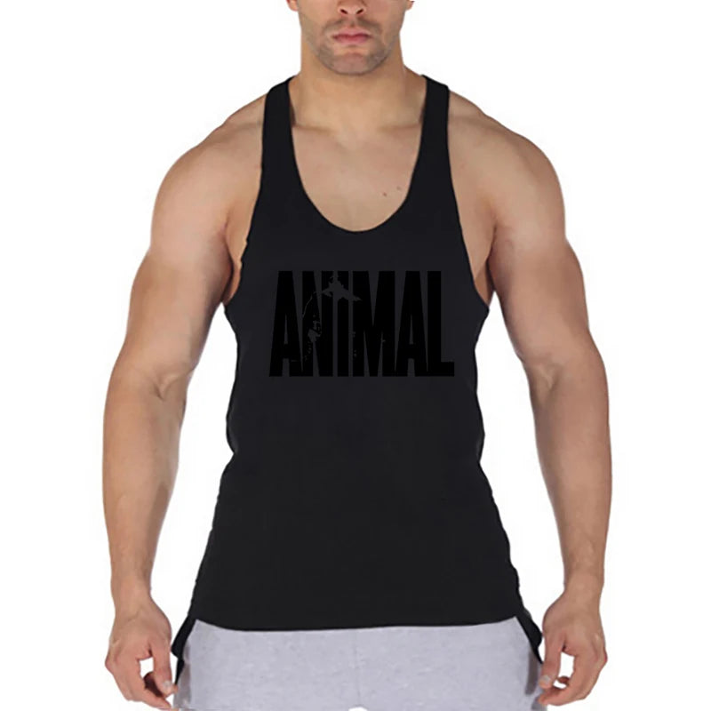 ANIMAL Letter Printed Gym Clothing