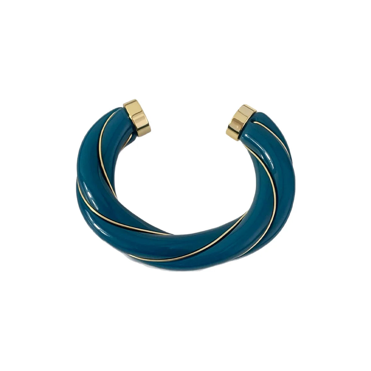 Geometric Leather Cuff Bracelet