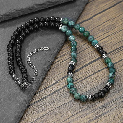 Stone Ethnic Geometric Necklace Party