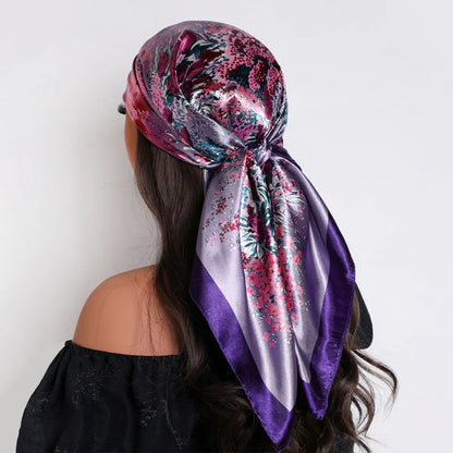 Silk Satin Square Scarf